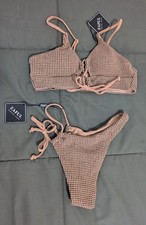 Zaful Brown Bikini Set Small Bottom / Medium Top