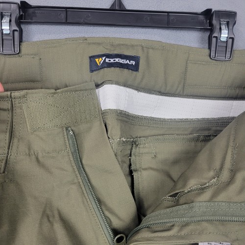 IDOGEAR G3 Tactical Pants Mens 34W Green Cargo Ripstop Knee Pads Airsoft Hunting - Picture 8 of 17