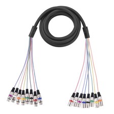 16.4FT 8 Channel XLR Snake Cable, Microphone Cords XLR Male to Female Cable