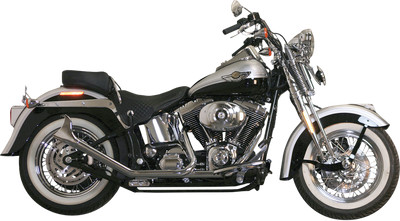 PAUGHCO Upsweep Exhaust Chrome 726SBS for Harley Bikes * Classic Side-by-Side