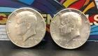 1964 Set of 2 - 90% Silver John F Kennedy JFK Half Dollar unCirculated