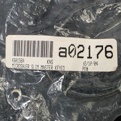 Kensington MicroSaver Slim K60156A Master Keyed Laptop Cable Lock NEW SEALED
