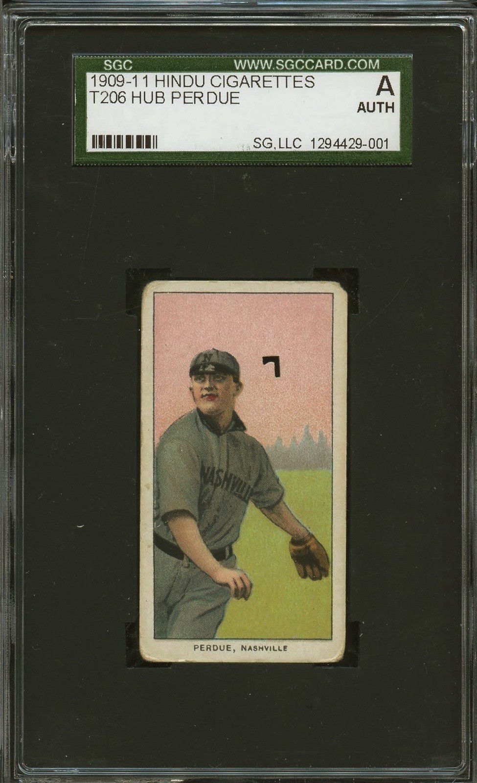 1909-11 T206 Hindu Hub Perdue Hindu SGC 1