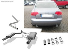 Fox Duplex Racinganlage ab Kat Audi A4 B7 Typ 8E 1.9TDI je 76mm rund