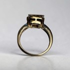 Vintage Seta Sterling Silver 3 Carat Emerald Cut CZ Diamond Ring — photo 5