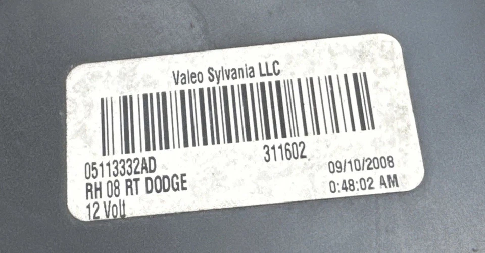 08-10 道奇 Grand Caravan 右握卤素车头灯 原始设备制造商 #05113332AD — 第 3/4 张图片