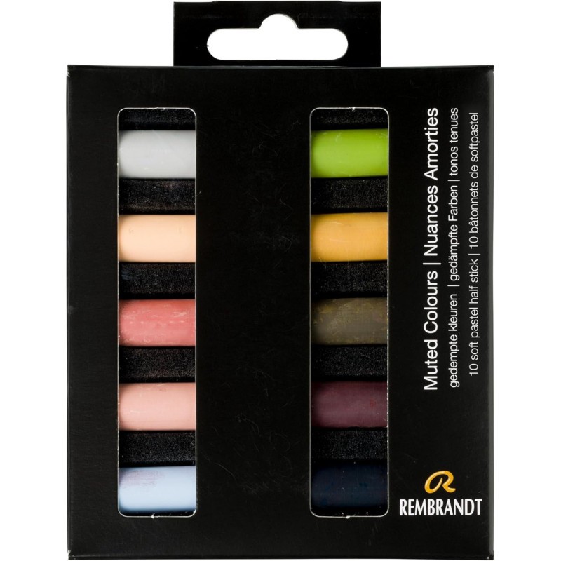 Rembrandt nuances assorties 10 demi-pastels extra-fins à haute concentration pigmentaire