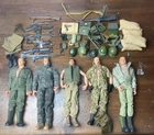 Vtg Lot Of 5 GI Joe Action Figures 12" Hasbro with accessories
