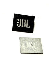 2 Pcs Aluminum Emblem Badge for JBL NON STICKY w/Pin 5cm x 4cm