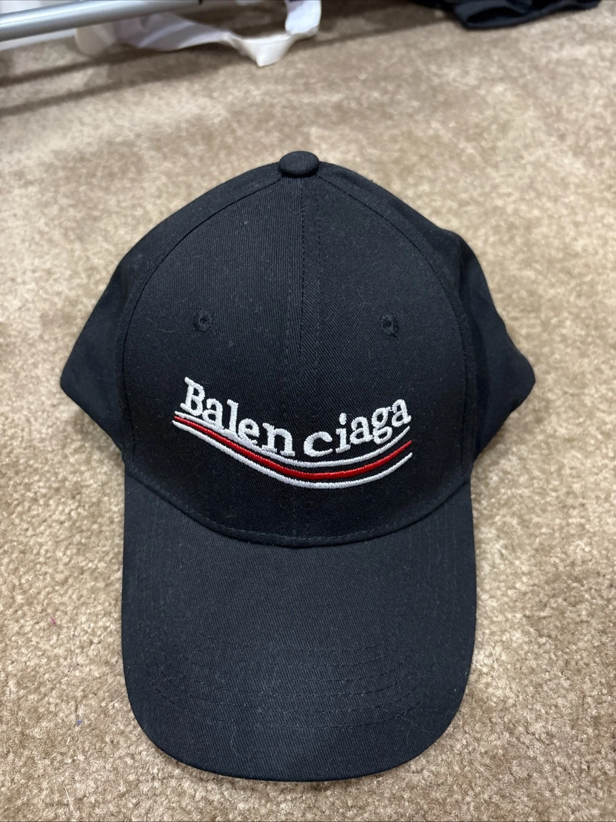 Balenciaga 2017 Political Campaign Logo Men Black Baseball Cap Hat