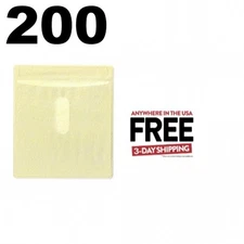 200 CD Double-sided Plastic Sleeve Yellow ** 1-3 DAY