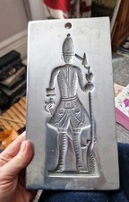 Vintage Virginia Metalcrafters Hessian Soldier Cookie Mold &ndash; Silvertone Aluminum