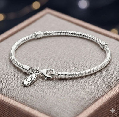 NEW Authentic Pandora Silver Bracelet Snake Chain LOBSTER CLASP