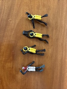 Vintage Plastic Monogram/Revell (?) Model Kit Figures: Frogmen Scuba Divers