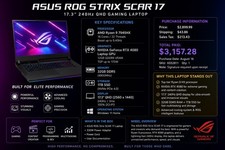 ASUS ROG Strix Scar 17 G733PY RTX 4080 Gaming...