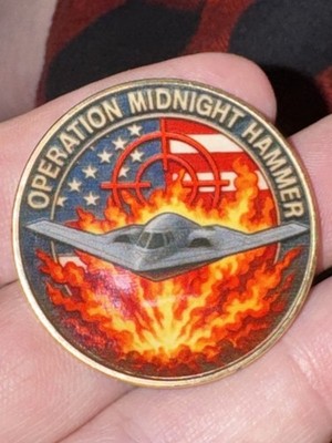 Operation Midnight Hammer Iran Nuclear Site B-2 Bombing Raid Challenge Coin Set