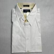 NWT Chaps Ralph Lauren Dress Shirt Mens 17" 32/33 White Deadstock Button Up VTG