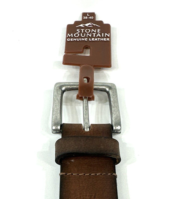 時計 Stone  belt brown Stone Mountain Genuine Top Grain Leather Belt Men's Size L 38-40