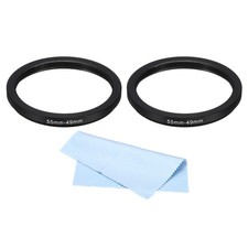 55mm-49mm Step Down Ring Camera Lens Filter Adapter Ring Filter with Cloth