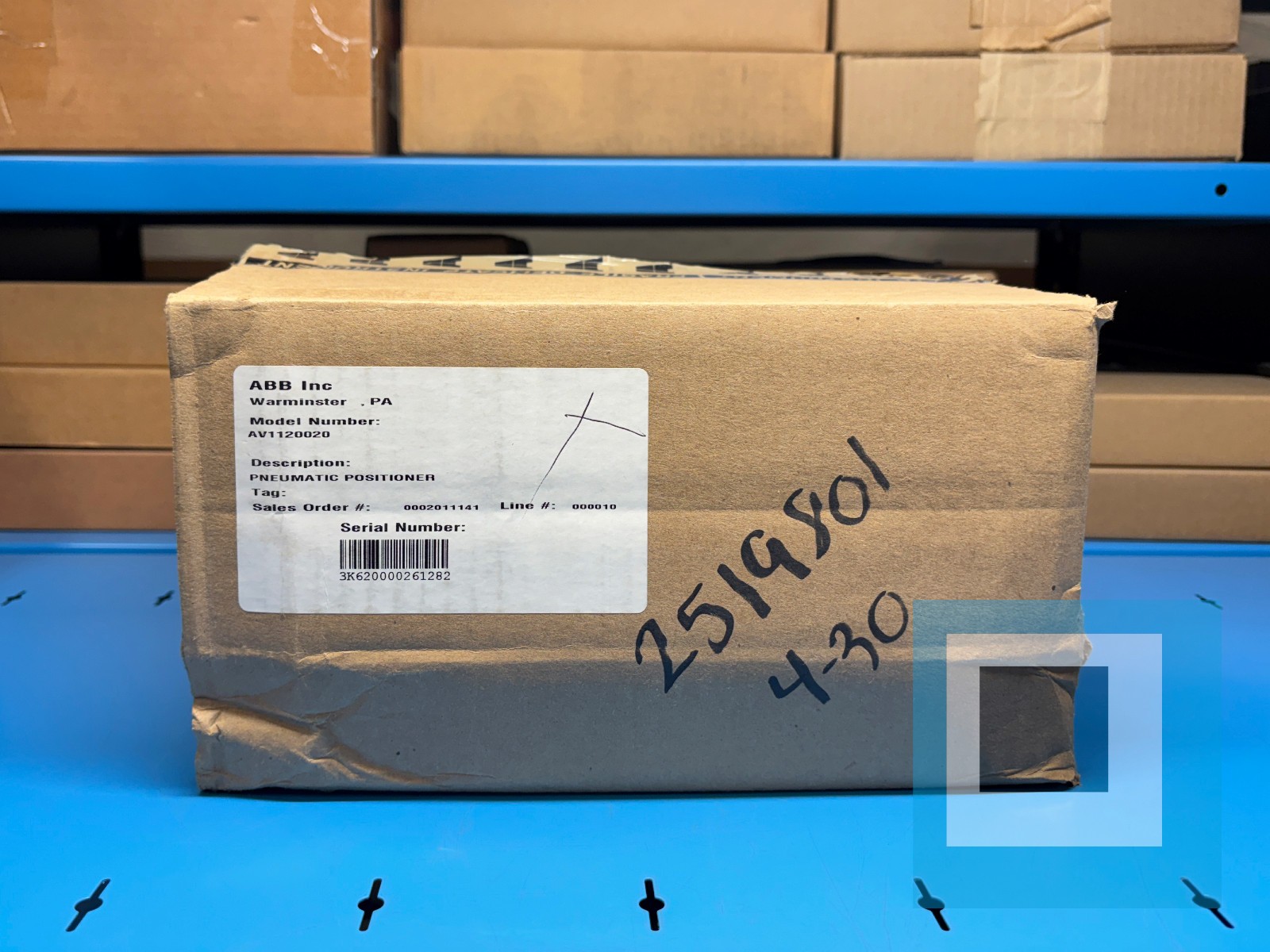 ABB AV1120020 Pneumatic Positioner SUPPLY AIR: 150 PSI MAX - NEW made in USA