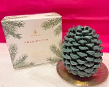 Thymes Frasier Fir Premium Quality Scented Candle - Molded Pinecone