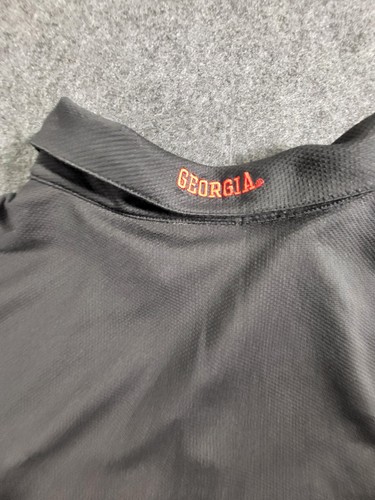 Georgia Bulldogs Golf Polo Herren Dri-Fit schwarz rot UGA Größe XXL - Bild 11 von 14