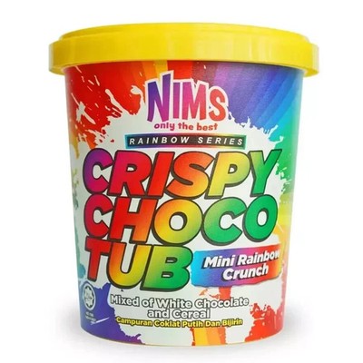 NIMS Crispy Choco Tub Mini Rainbow Crunch 250g