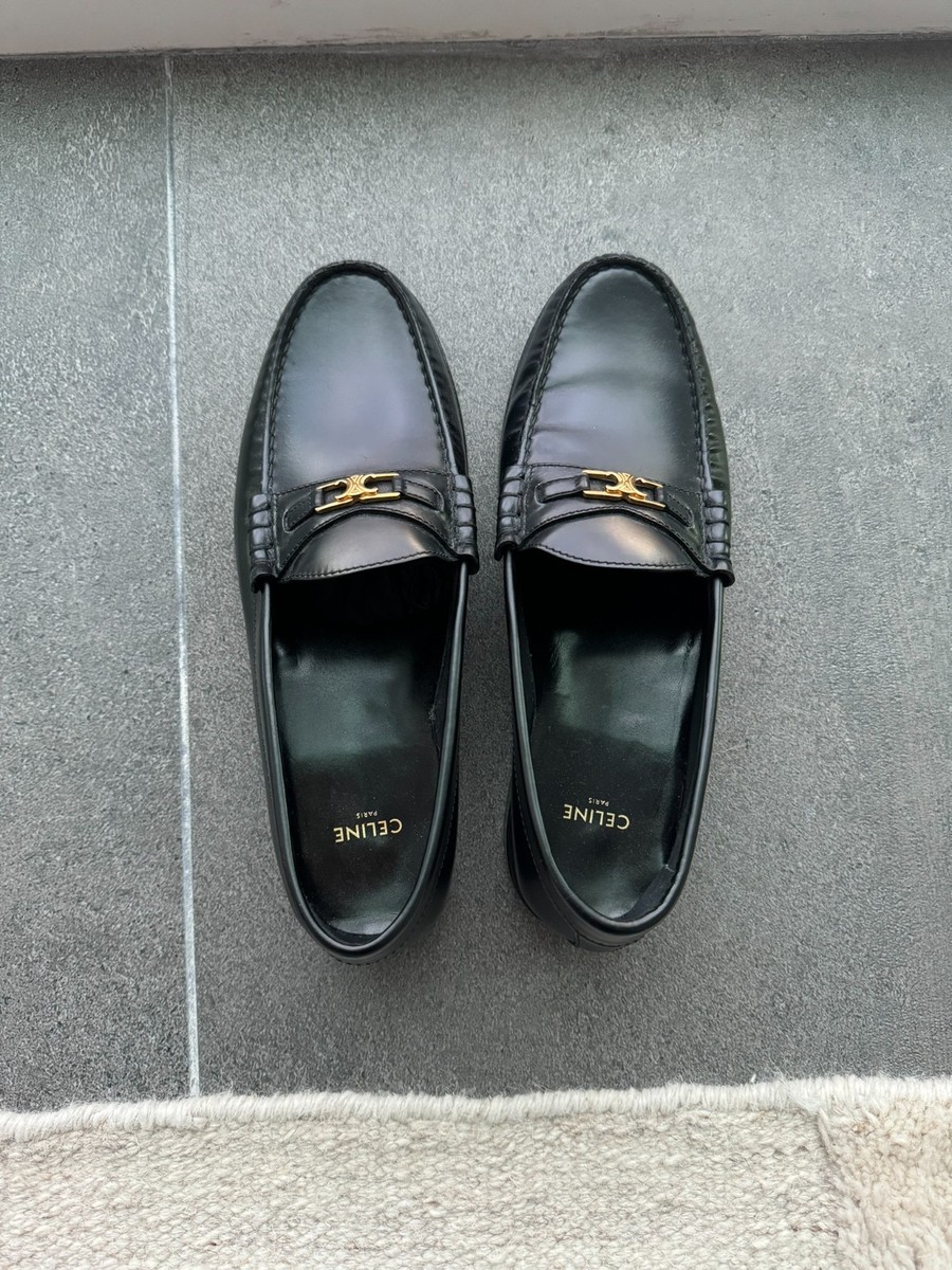 Celine Women's Luco Leather Loafer Size 38.5 | eBay