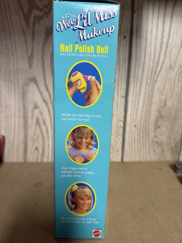 RARO WEE LIL MISS MAQUILLAJE 1991 MUÑECA LÁPIZ LABIAL MATTEL 4052 - NUEVO EN CAJA Foto 2 de 4
