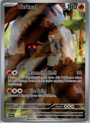 Torkoal - 172/167 Illustration Rare Pokemon Card SV06: Twilight Masquerade - Image 1 of 2