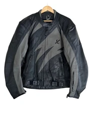 XPert Sport Motorcycle Riding Jacket Bomber Leather Padded Adults Size 46