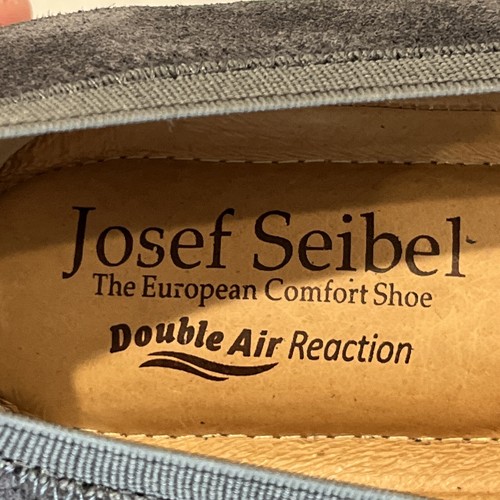 Josef Seibel Pippa Gray Suede Cap Toe Comfort Ballet Flats EU41 US10/10.5 NEW - Picture 11 of 13