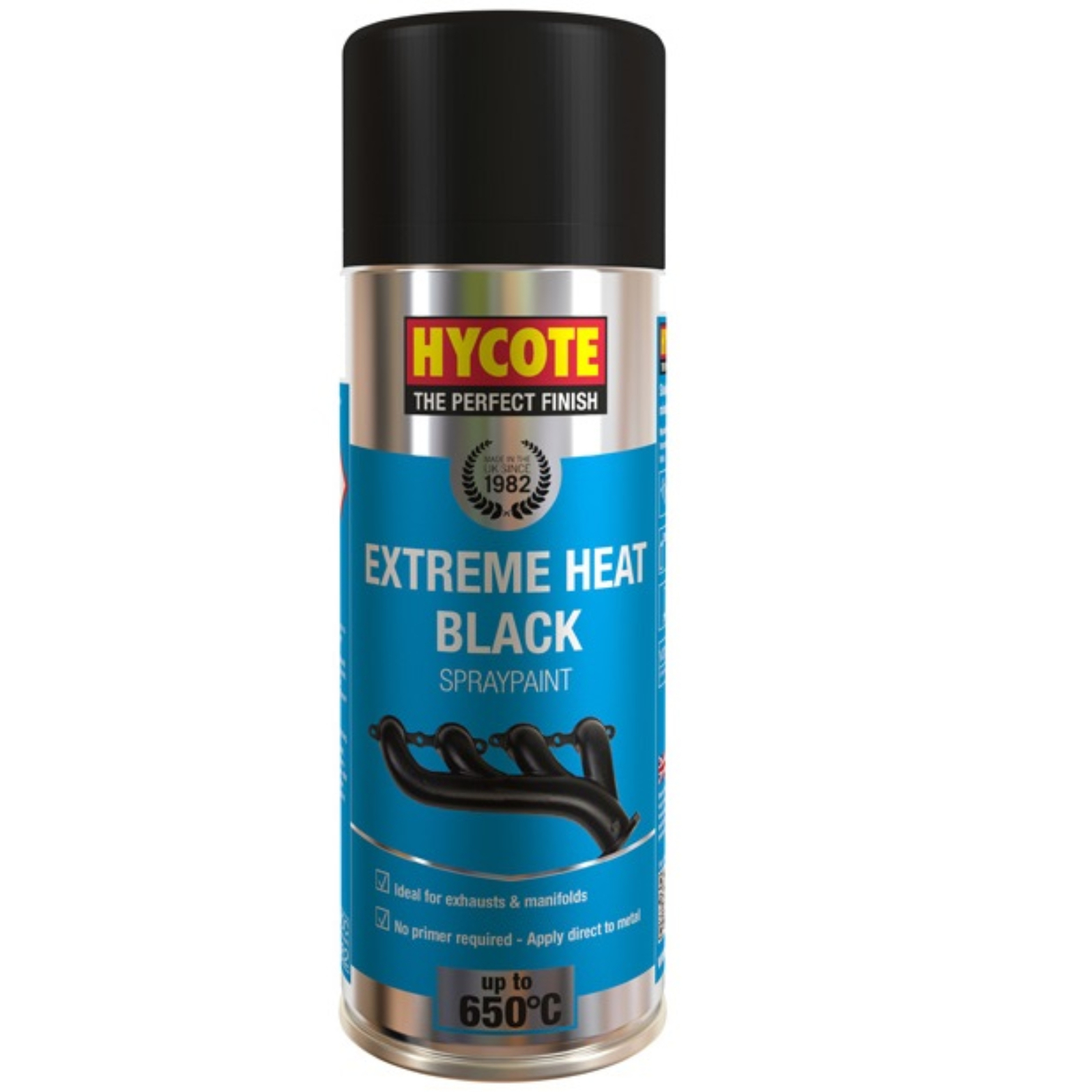 Hycote Extreme Heat VHT High Temp Aerosol Spray Paint Fast Drying 400ml Black