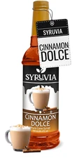 Syruvia Cinnamon Dolce Coffee Syrup - 25.4 Fl Oz. Premium Coffee Flavoring Syrup