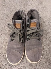 TOMS Gray Suede High Top Sneakers 340814 Women's Size 5.5