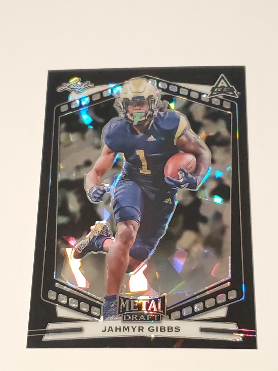 2022 Leaf Metal Draft Black Refractor- Rookie RC- Jahmyr Gibbs