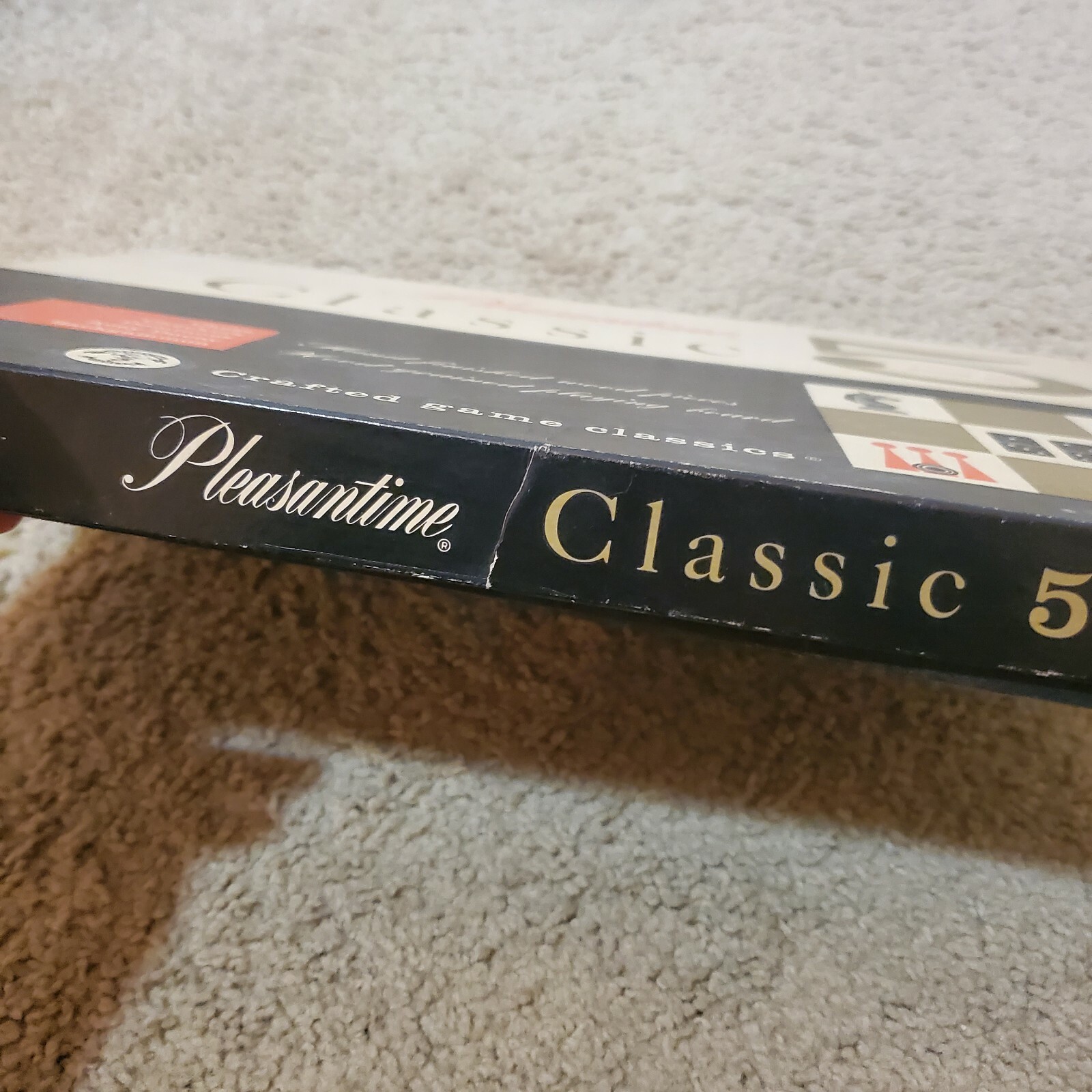 Vintage CLASSIC 5 GAME SET BOARD GAME - PLEASANTIME GAMES/PACIFIC GAME CO