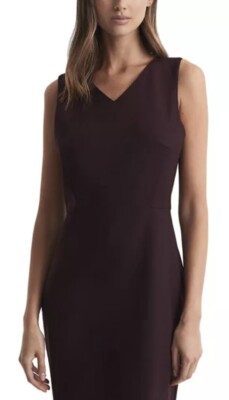 REISS Jade Tailored Dress Berry Size 4US/UK8 New NWT | eBay