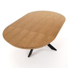 Tavolo Lina tondo allungabile design moderno vintage industriale shabby chic fer