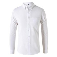 Men's Casual Shirt Button Down Slim Fit Long Sleeve Formal Dress Shirts