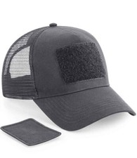 Beechfield Patch Snapback Trucker Cap Mesh Pre-curved Peak Retro Snapback