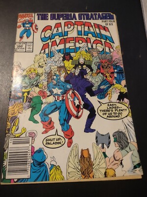 vintage marvel comics caption american  #390 late aug 1991