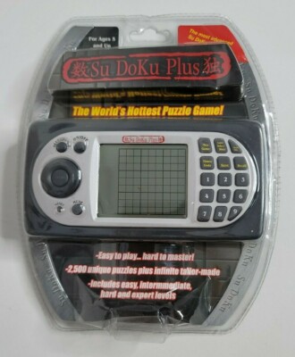SUDOKU PLUS Electronic Game Handheld Su Doku 2500 Unique Puzzles NEW SEALED