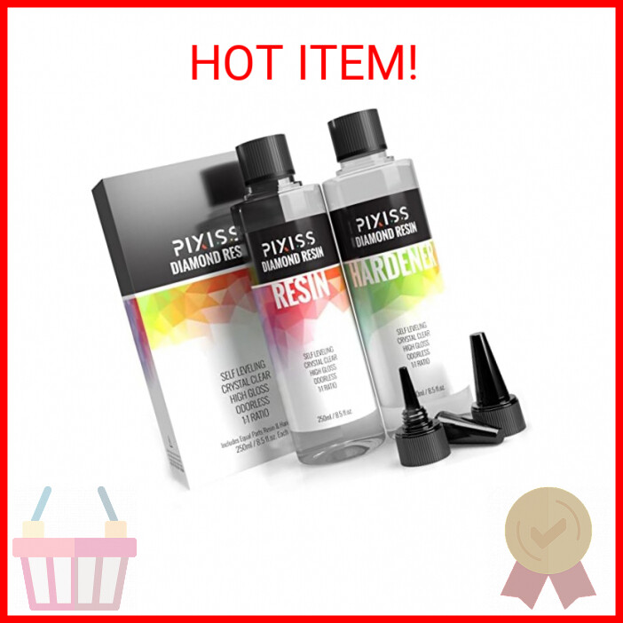 Epoxy Resin Mold Kit (17 Ounce) and Resin Art Supplies - 1:1 Easy Mix Crystal Cl