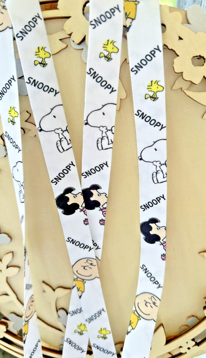 Set 2PZ Snoopy Personaggio Cartoni Animati Tema Cordino Porta ID