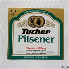 Tucher Pilsener Brauerei-Abfullung Beer Label (BL10)