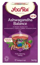 Ashwagandha Balance Tea Yogi Healthy Support forNervous System Fruity & Calming