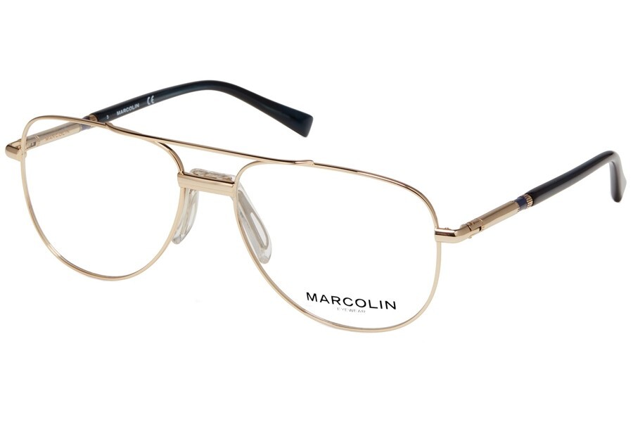 Оправа для очков Marcolin Eyewear MA3030 032 Золотисто-коричневая металлическая 57-17-140