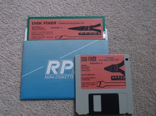 ti994a DISK-FIXER module v.2.1(#2) Floppy Disks v.1.0/Manual v.2/fully tested. - Afbeelding 8 van 24