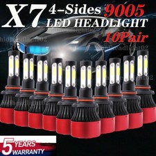 4-Side 9005 LED Headlight Kits High Power Bulbs 6000K 32000LM Whosesales 20PCS